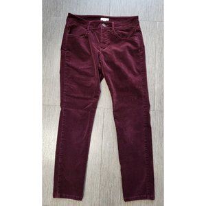 J.Jill Burgundy Luxe Corduroy Pants, Size 2 Petite